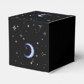 Ballotins Lune Croissant Bleu Avec Étoiles Pixel Art (Arrière)