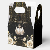 Ballotins Luxe Black Ivory Gold style mexicain Quinceañera (Ouvert)