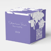 Ballotins Luxe violet fleuri (Verso)