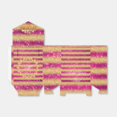 Ballotins Luxueux Monogrammé Populaire Rose Paillettes Or (Déplié)