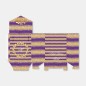 Ballotins Luxueux Pailleté Violet Or Monogrammé Populaire (Déplié)