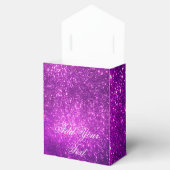 Ballotins Luxueux Paillettes Or Violet Populaire Monogrammé (Ouvert)