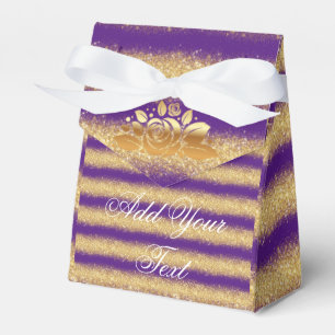 Ballotins Luxueux Paillettes Violet Or Monogrammé Populaire