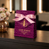 Ballotins Luxury Crocodile Leather Monogram Gold Initial