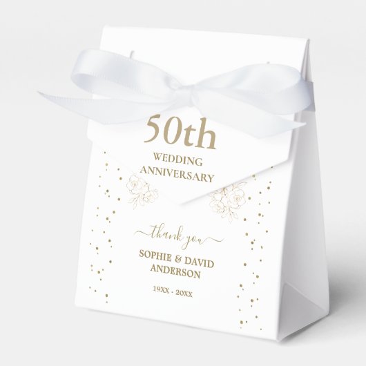 Ballotins Luxury Gold Confetti 50e anniversaire Mariage (Verso)