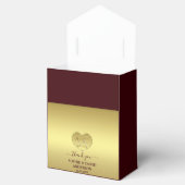 Ballotins Luxury Gold Deep Burgundy Wedding Anniversary  (Ouvert)