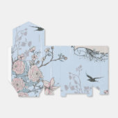 Ballotins Lys rose asiatique et Roses en bleu (Déplié)