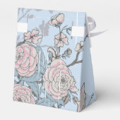 Ballotins Lys rose asiatique et Roses en bleu (Arrière)