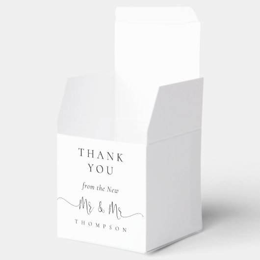 Ballotins M. et M. Stylish Script Swashes Mariage Merci (Ouvert)