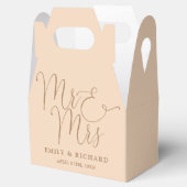 Ballotins M. Et Mme Elegant Script Soft Peach Mariage (Ouvert)