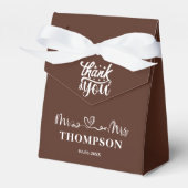 Ballotins M. et Mme Élégant Simple | Marron (Verso)