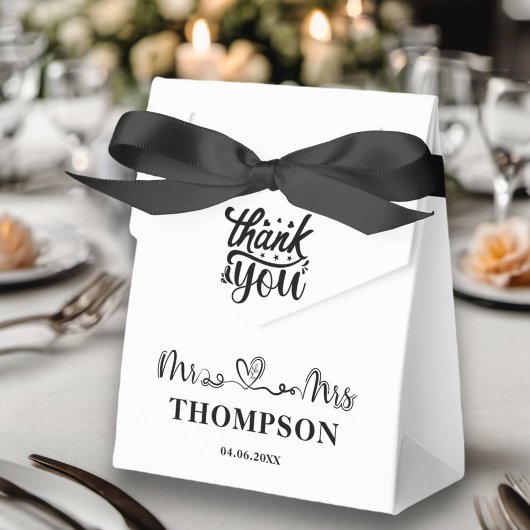 Ballotins M. et Mme Elegant Simple | Noir et blanc