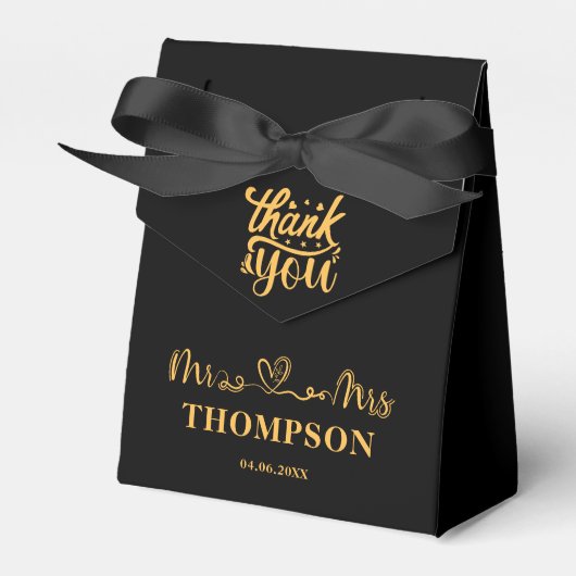 Ballotins M. et Mme Elegant Simple | Or noir (Verso)