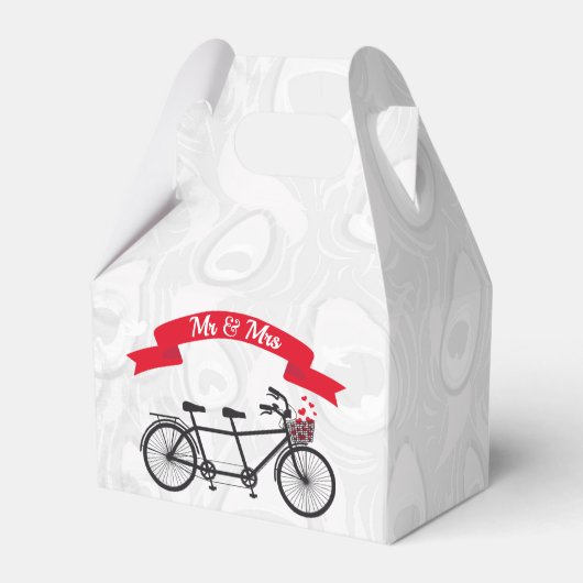 Ballotins M. & Mme Bicycle Wedding Favor Box (Arrière)