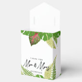 Ballotins M. & Mme Feuille Tropical Mariage de script (Ouvert)
