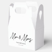 Ballotins M. & Mme Modern Black White Script Mariage (Ouvert)
