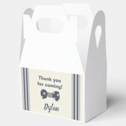 Ballotins M. Onederful marine et gray bow cravate (Ouvert)