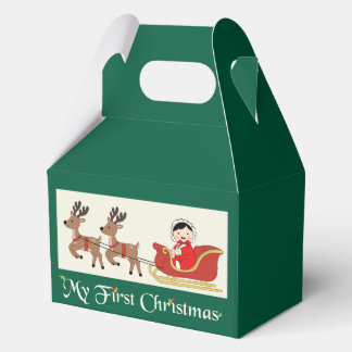 Ballotins Ma première boîte de faveur de Noël – Bébé mignon 