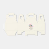 Ballotins Macarons et fleurs colorés Aquarelle (Déplié)