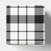 Ballotins MacFarlane tartan noir blanc plaid (Haut)