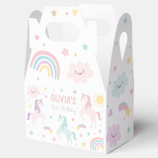 Ballotins Magic Pastel Unicorn Rainbow Birthday Party (Ouvert)