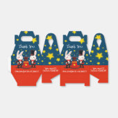 Ballotins Magiciens de lapins mignons sur scène Anniversaire (Déplié)