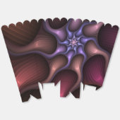 Ballotins Magique brillant Abstrait rayé coloré Fractal (Déplié)