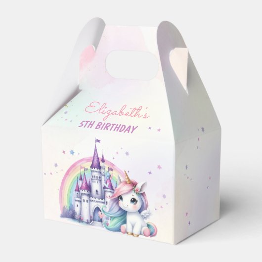 Ballotins Magique Pastel Unicorn Arc-en-ciel Anniversaire (Arrière)