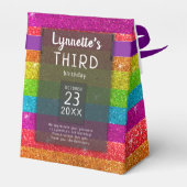 Ballotins Magique Rainbow Unicorn Parties scintillant Whimsi (Arrière)