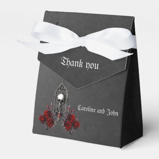 Ballotins Magnifique design mariage gothique foncé. (Verso)