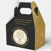 Ballotins Magnifique or noir, 50e anniversaire de Mariage (Recto)