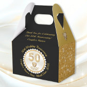 Ballotins Magnifique or noir, 50e anniversaire de Mariage