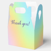 Ballotins Magnifique Pastel Rainbow Wedding Favor Box (Ouvert)
