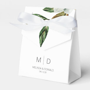 Ballotins Magnolia Blanc Floral Mariage Favor Box