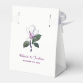 Ballotins Magnolia Flower Wedding Favor Boxes (Arrière)