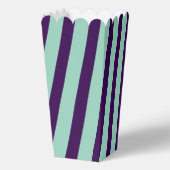 Ballotins Maïs soufflé rayé violet foncé et sarcelle clair c (Verso)