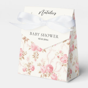 Ballotins Maison de campagne au ruban rose pour la baby show