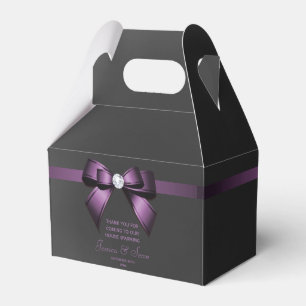 Ballotins Maison de Chauffage Ruban et Nœud Violet Glamour