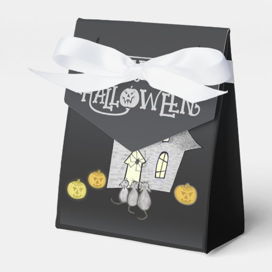 Ballotins Maison d'Halloween, Chats noirs, Chats, Chauves-so (Verso)