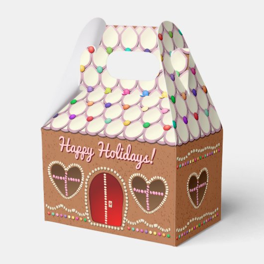 Ballotins Maison en pain d'épices doux avec fenêtres en form (Arrière)