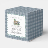 Ballotins Mallard Duck Hunting Boy Baby Shower Favor Boxes (Arrière)
