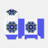 Ballotins Mandala Motif 2002 en Ballotin bleu foncé (Déplié)