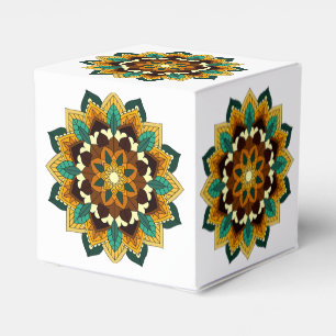 Ballotins Mandala Motif 2002 en jaune et bronzette