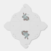 Ballotins Mandala Rabbit Chocolat et Blues Ballotin cadeau (Déplié)