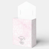 Ballotins Marble Abstract Pink Wedding Script Black (Ouvert)