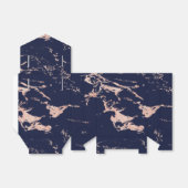 Ballotins Marbre à huile Rose bleu marine tendance (Déplié)