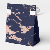 Ballotins Marbre à huile Rose bleu marine tendance (Arrière)