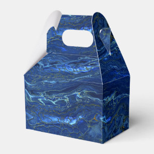 Ballotins Marbre acrylique bleu marine et marbre d'or Faux
