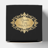 Ballotins Marbre Agate élégant avec noir et or (Haut)