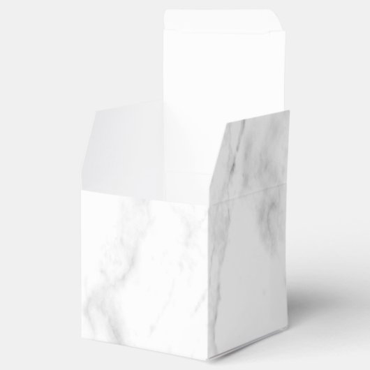 Ballotins Marbre blanc personnalisé Élégant Modèle moderne (Ouvert)